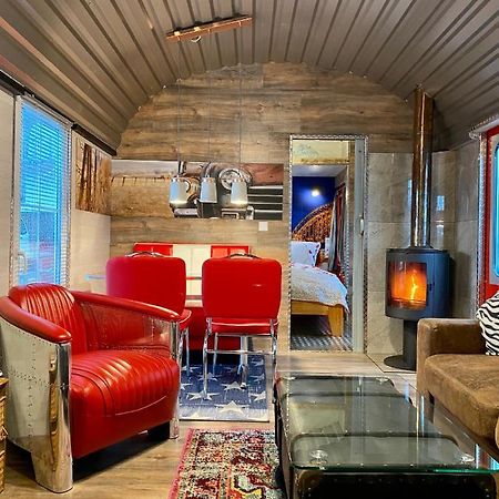 Gleis 2, Waggon Mit Ofen, Optional Mit Whirlpool Und Sauna Dahlem  Bagian luar foto