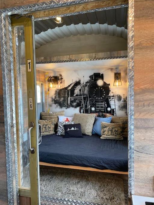 Gleis 2, Waggon Mit Ofen, Optional Mit Whirlpool Und Sauna Dahlem  Bagian luar foto
