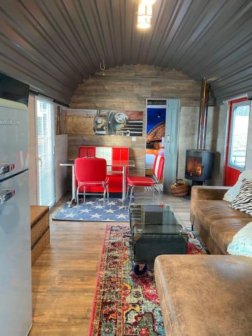 Gleis 2, Waggon Mit Ofen, Optional Mit Whirlpool Und Sauna Dahlem  Bagian luar foto