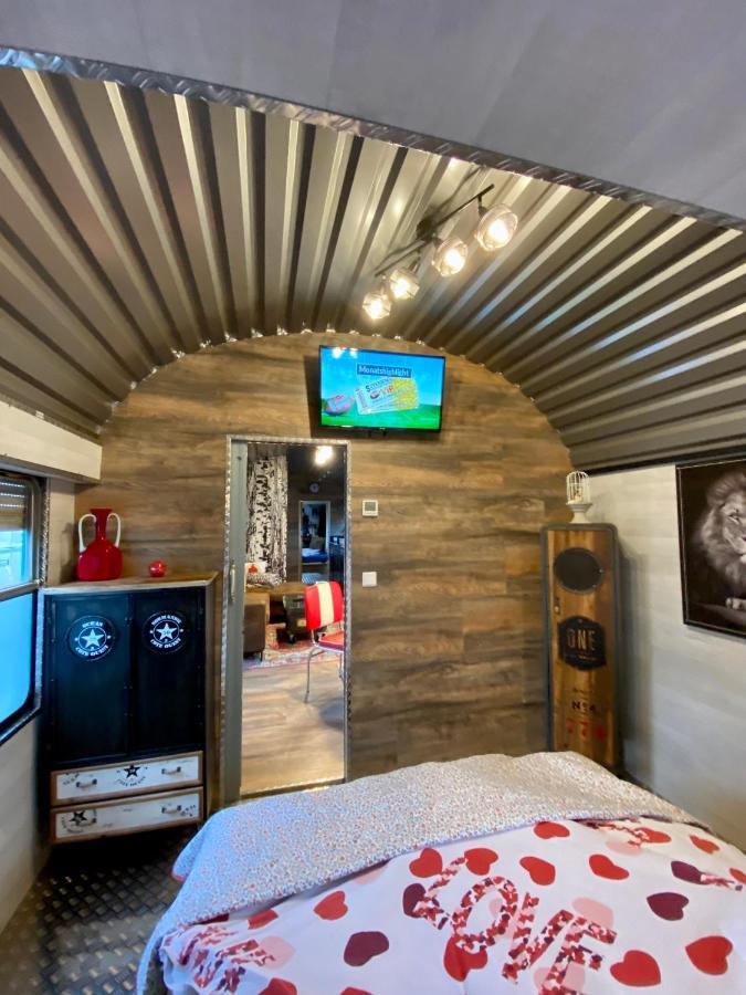 Gleis 2, Waggon Mit Ofen, Optional Mit Whirlpool Und Sauna Dahlem  Bagian luar foto