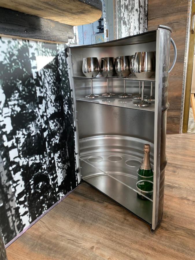 Gleis 2, Waggon Mit Ofen, Optional Mit Whirlpool Und Sauna Dahlem  Bagian luar foto