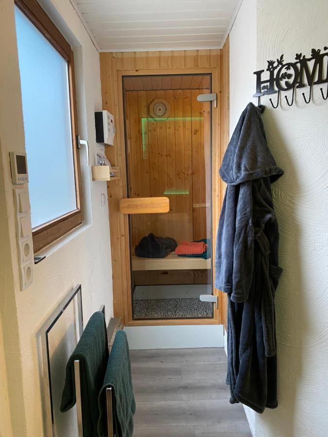Gleis 2, Waggon Mit Ofen, Optional Mit Whirlpool Und Sauna Dahlem  Bagian luar foto